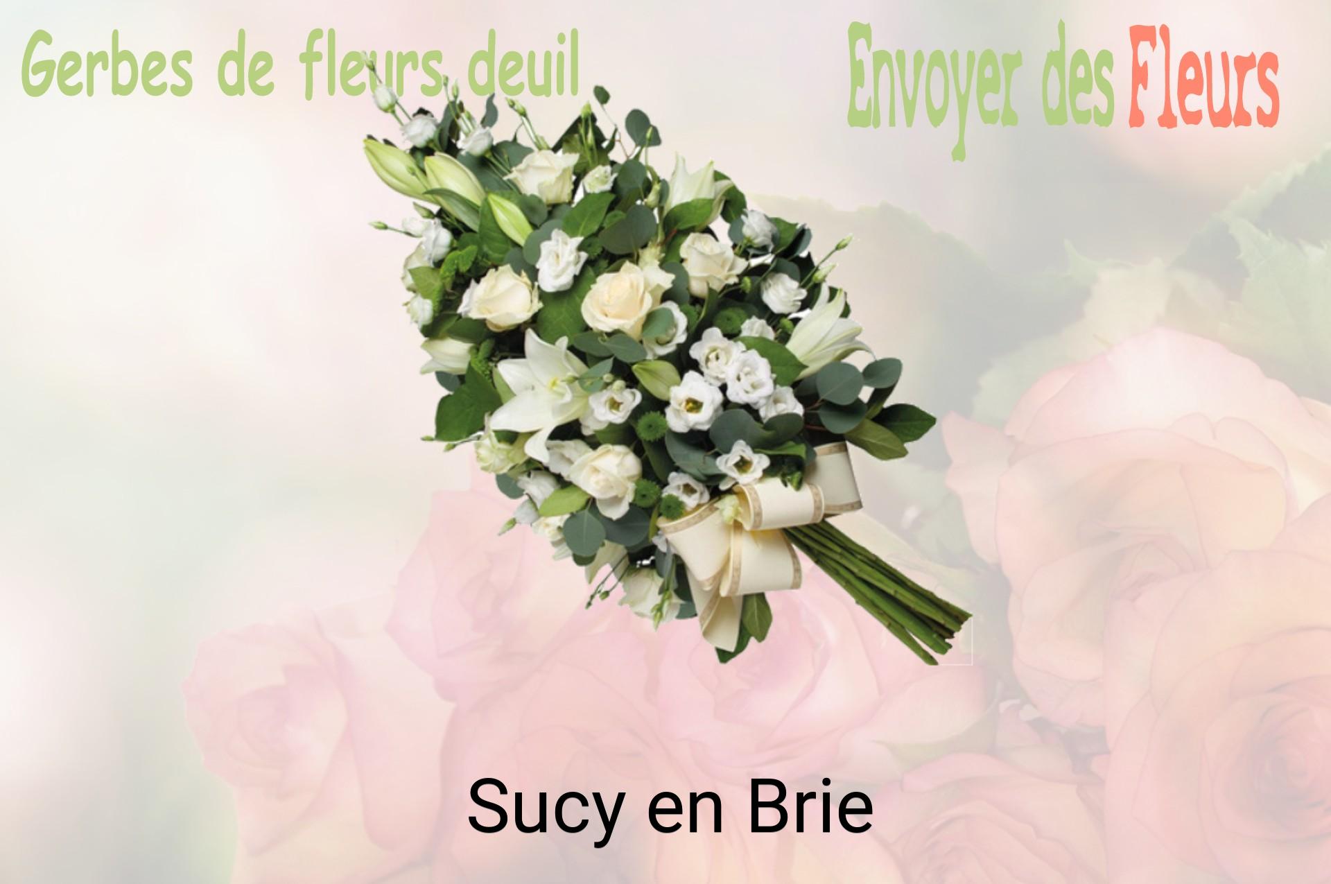 Gerbe de fleurs de deuil livrée à Sucy-en-Brie